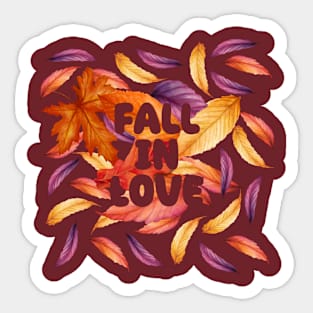 Fall in love Sticker